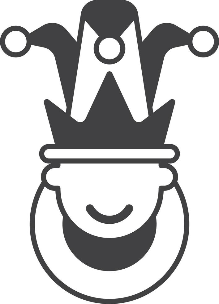 child with party hat illustration in minimal style vector
