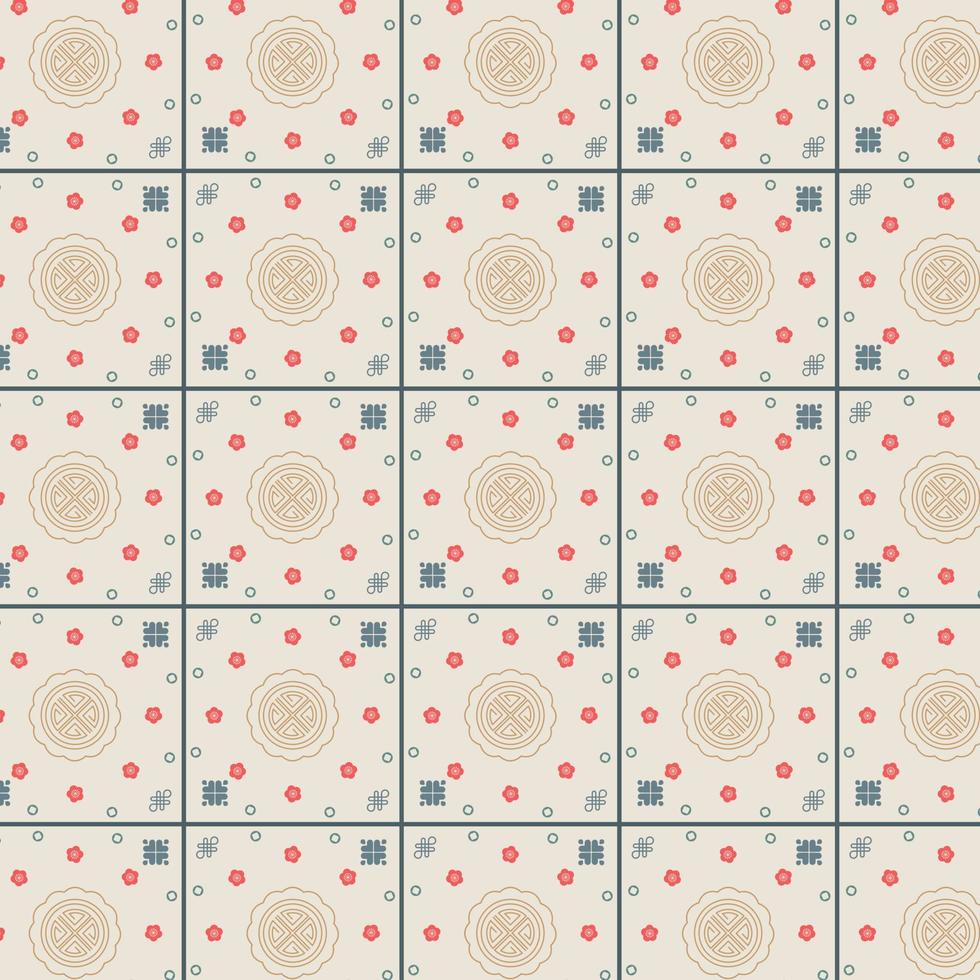 Traditional Chinese seamless pattern for your design. Geometric pattern, abstraction. Japanese style. Vector illustration.