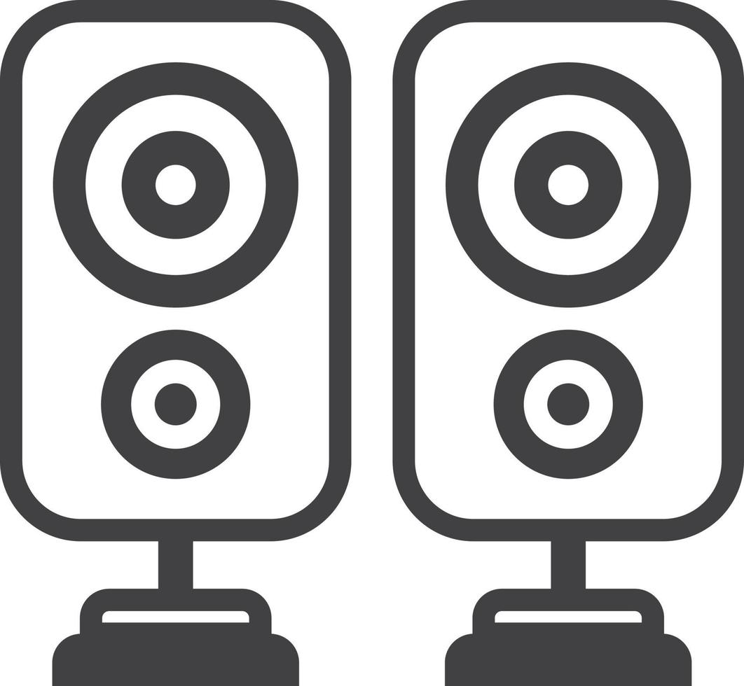 speaker illustration in minimal style vector