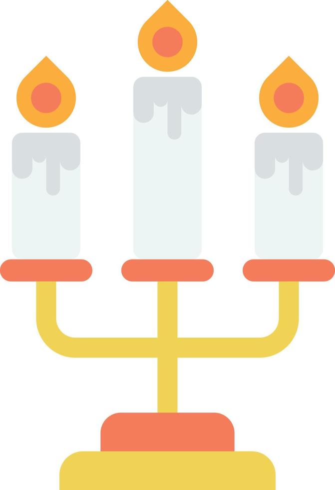 candle holder illustration in minimal style vector