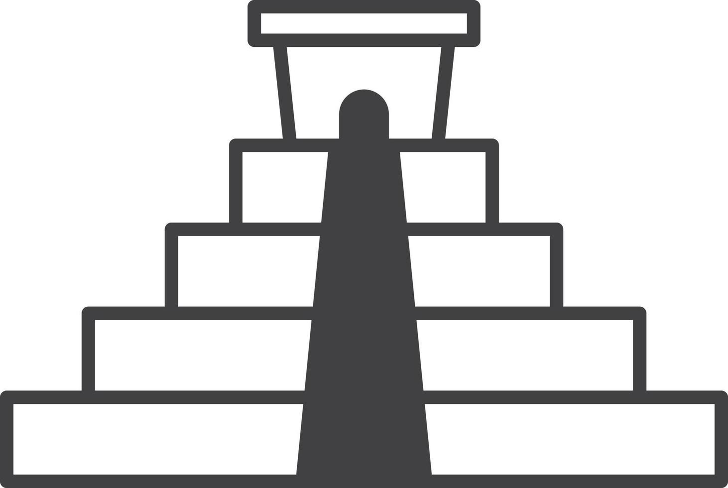 archaeological site illustration in minimal style vector