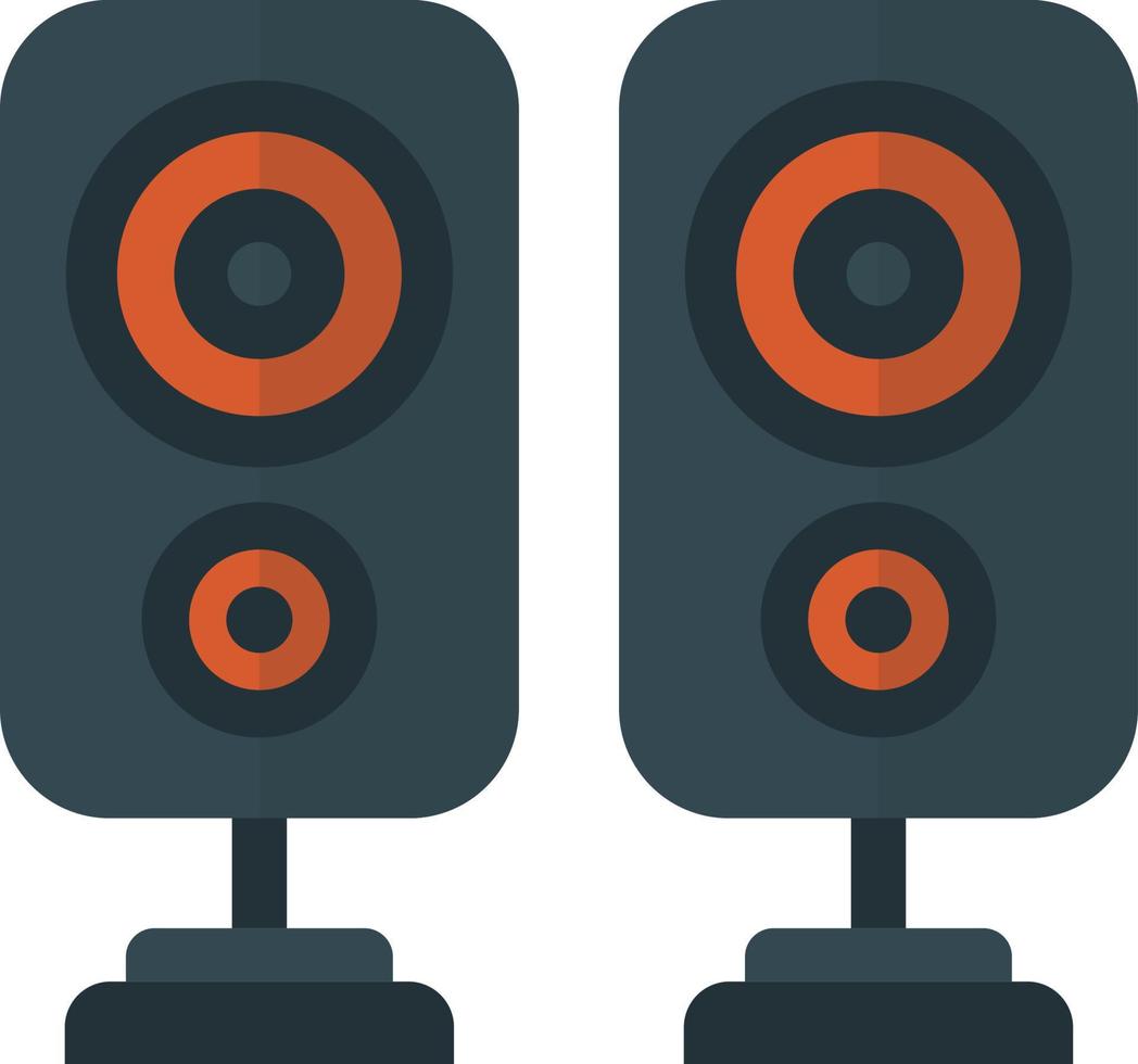 speaker illustration in minimal style vector