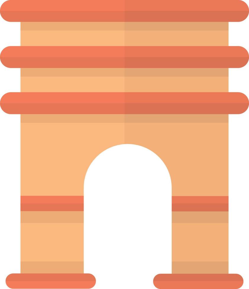 Triumphal arch illustration in minimal style vector