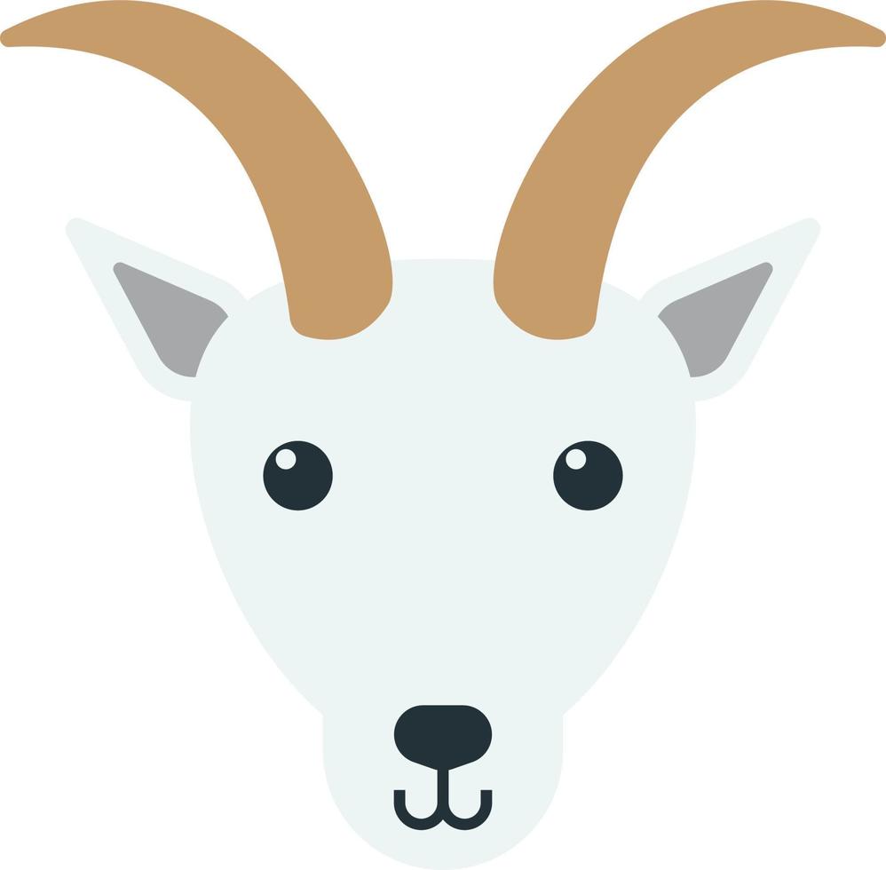 goat illustration in minimal style vector