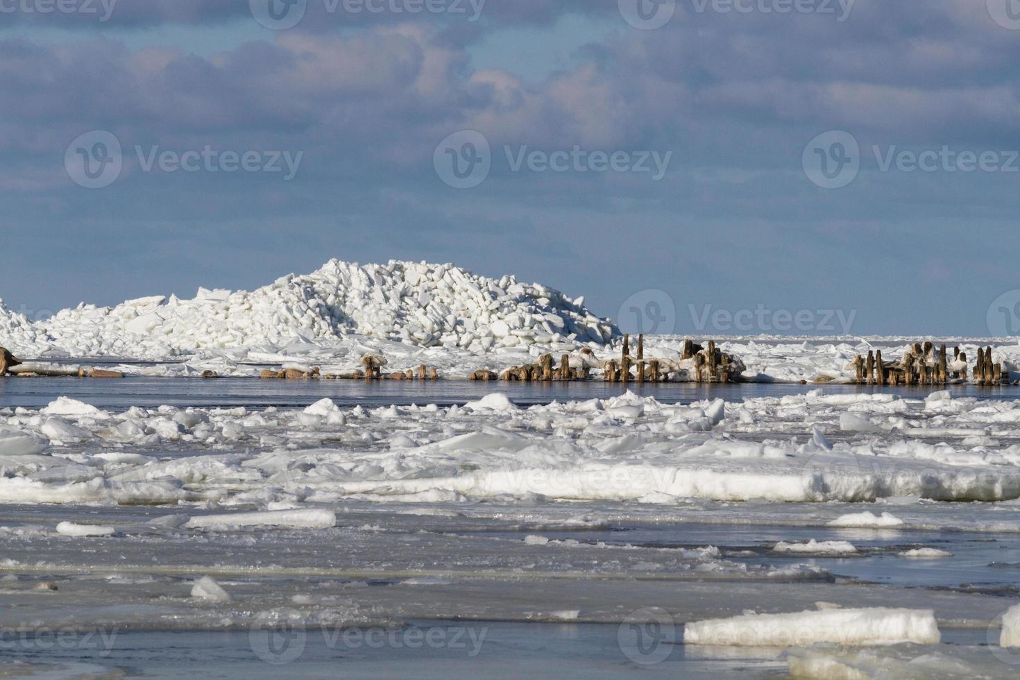 Ice Drifts in the Baltic Sea photo