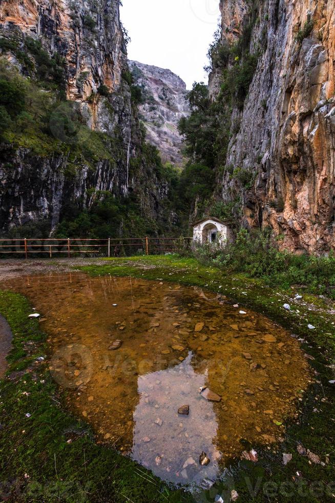 paisajes del parque natural tzoumerka foto