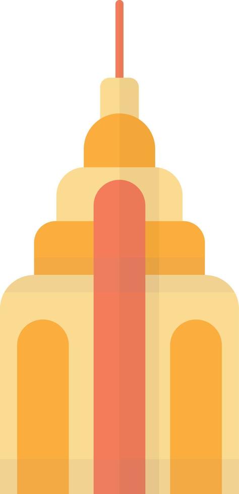 modern skyscraper building illustration in minimal style vector