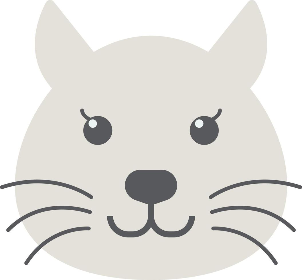 cat illustration in minimal style vector