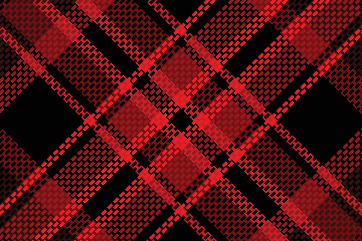 Tartan plaid with dark color pattern. vector