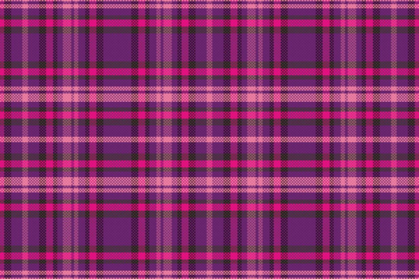 Tartan or plaid dark color pattern. vector