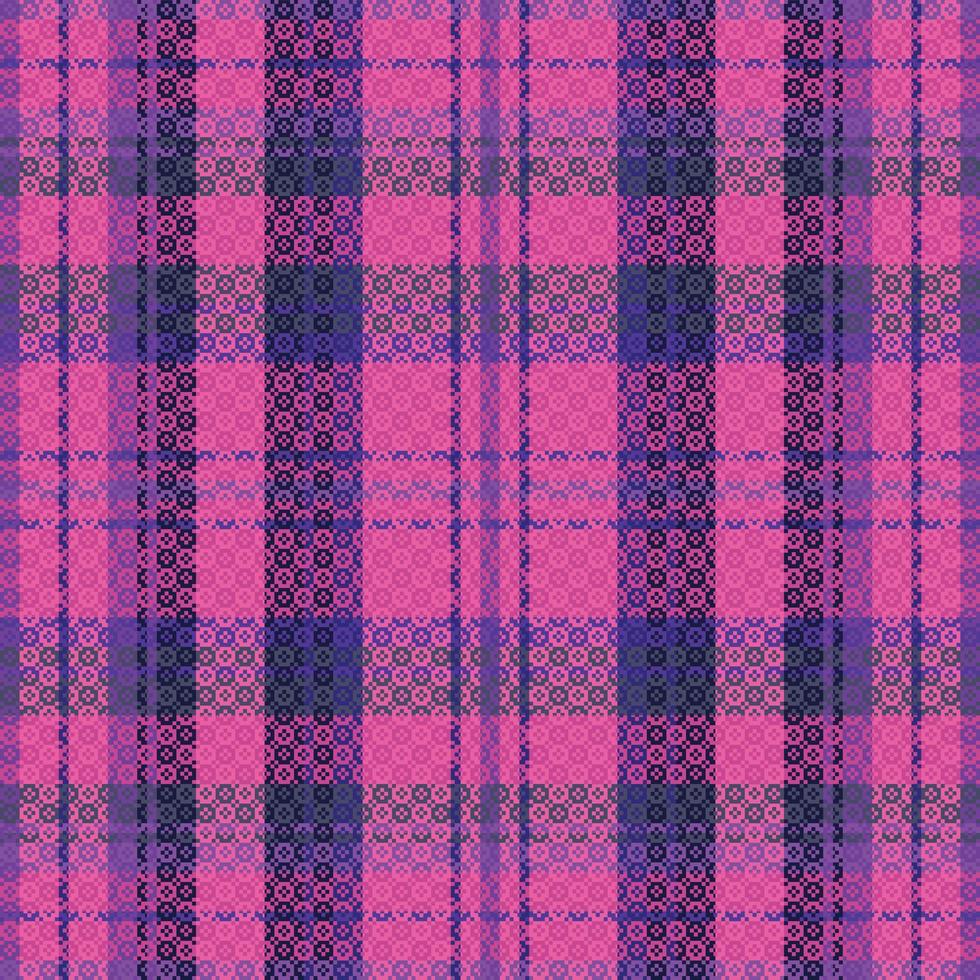 Tartan or plaid dark color pattern. vector