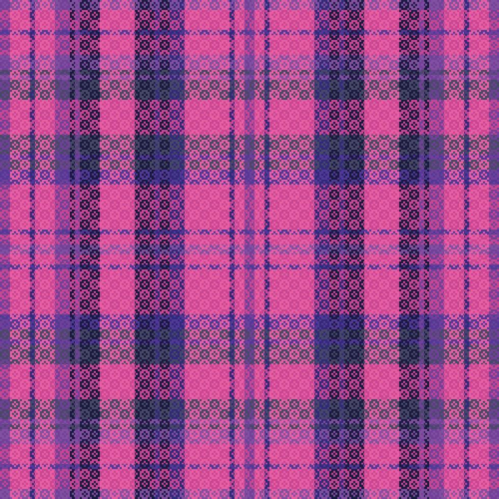 Tartan or plaid dark color pattern. vector