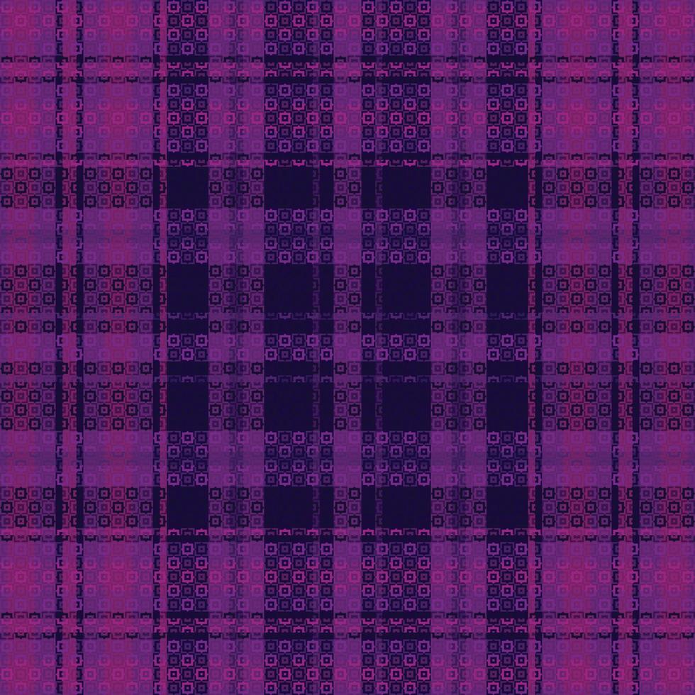 Tartan or plaid dark color pattern. vector