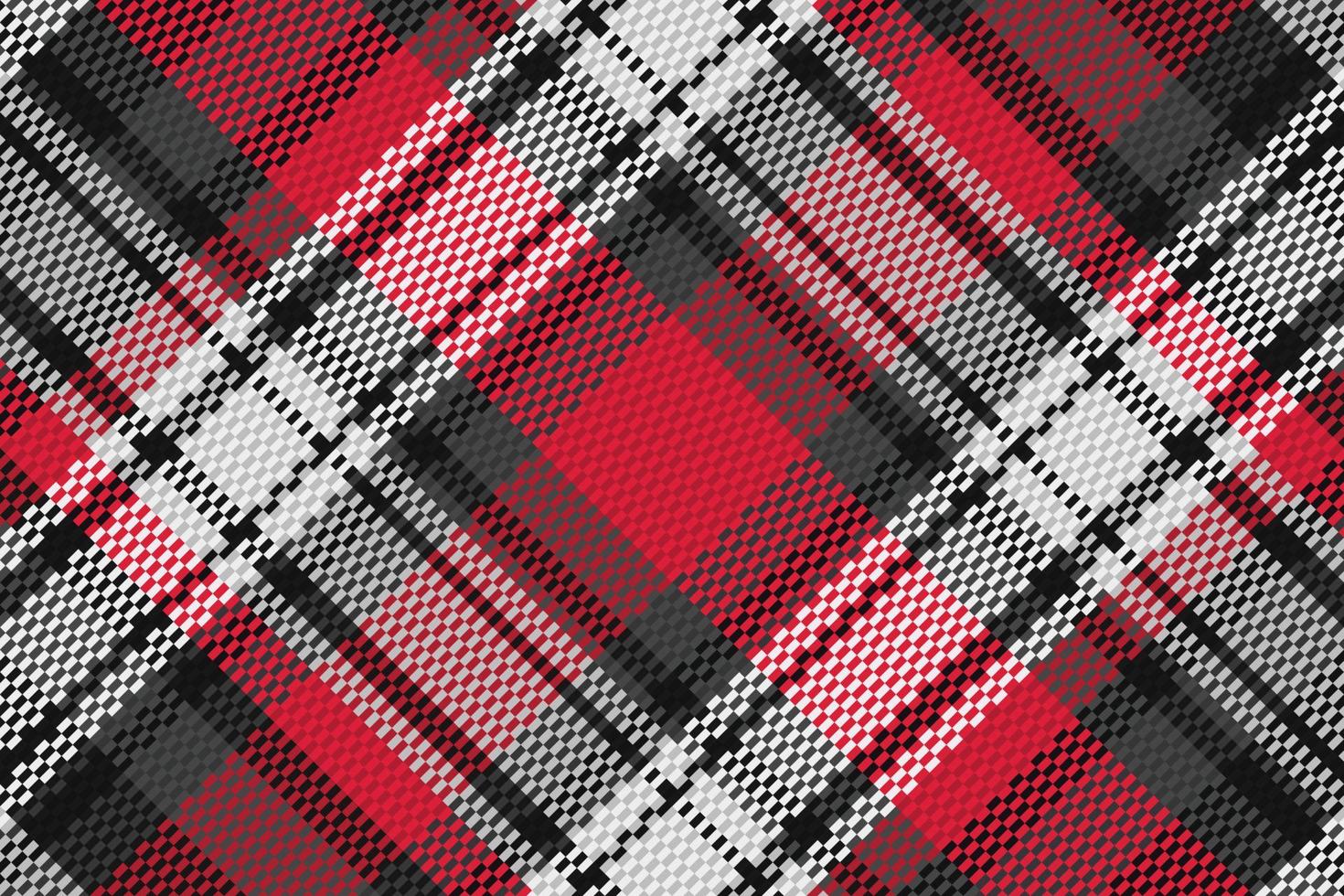 Tartan plaid pattern with dark color. vector