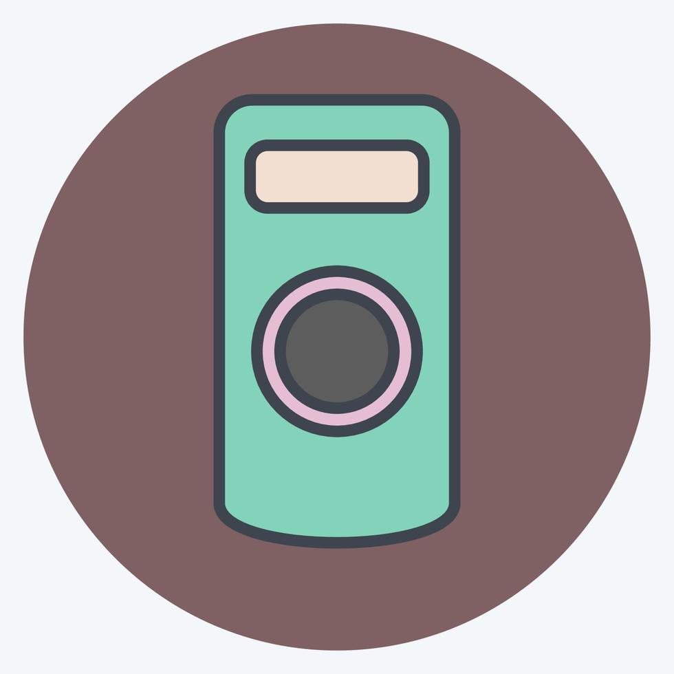 Icon Camera Remote Control. related to Photography symbol. color mate style. simple design editable. simple illustration vector