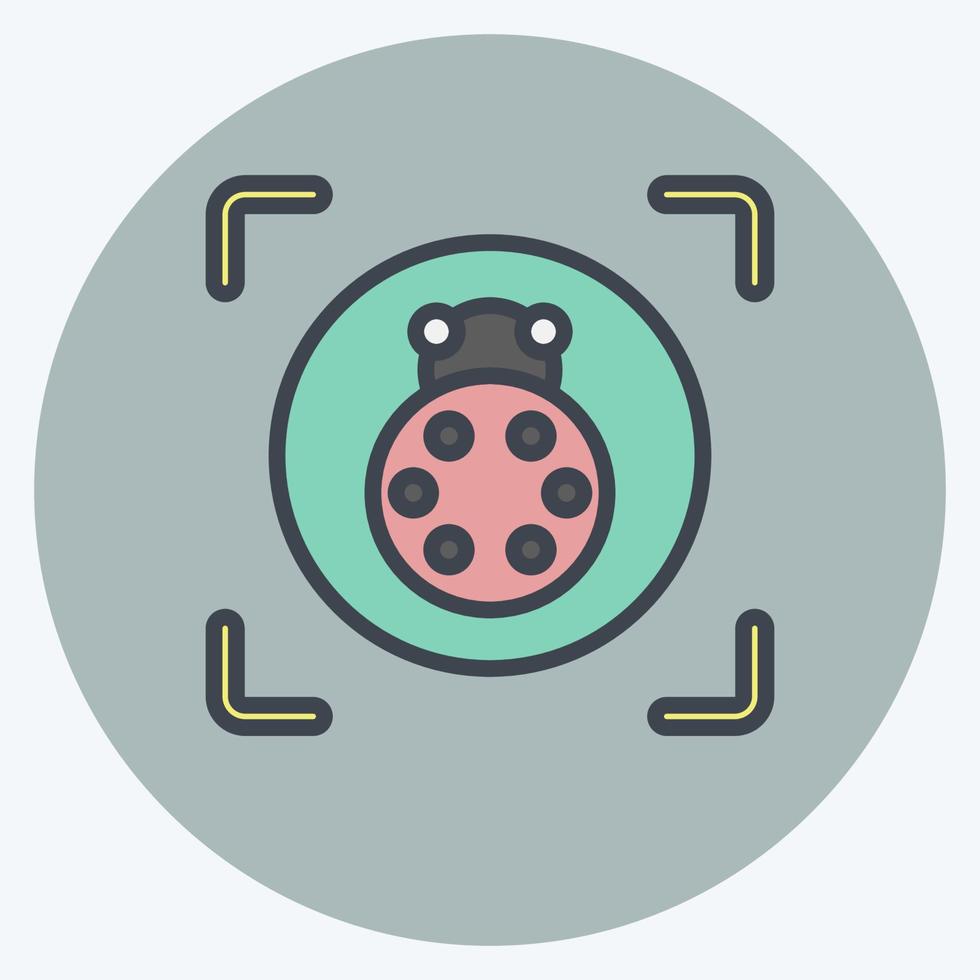 Icon Macro Photography. related to Photography symbol. color mate style. simple design editable. simple illustration vector