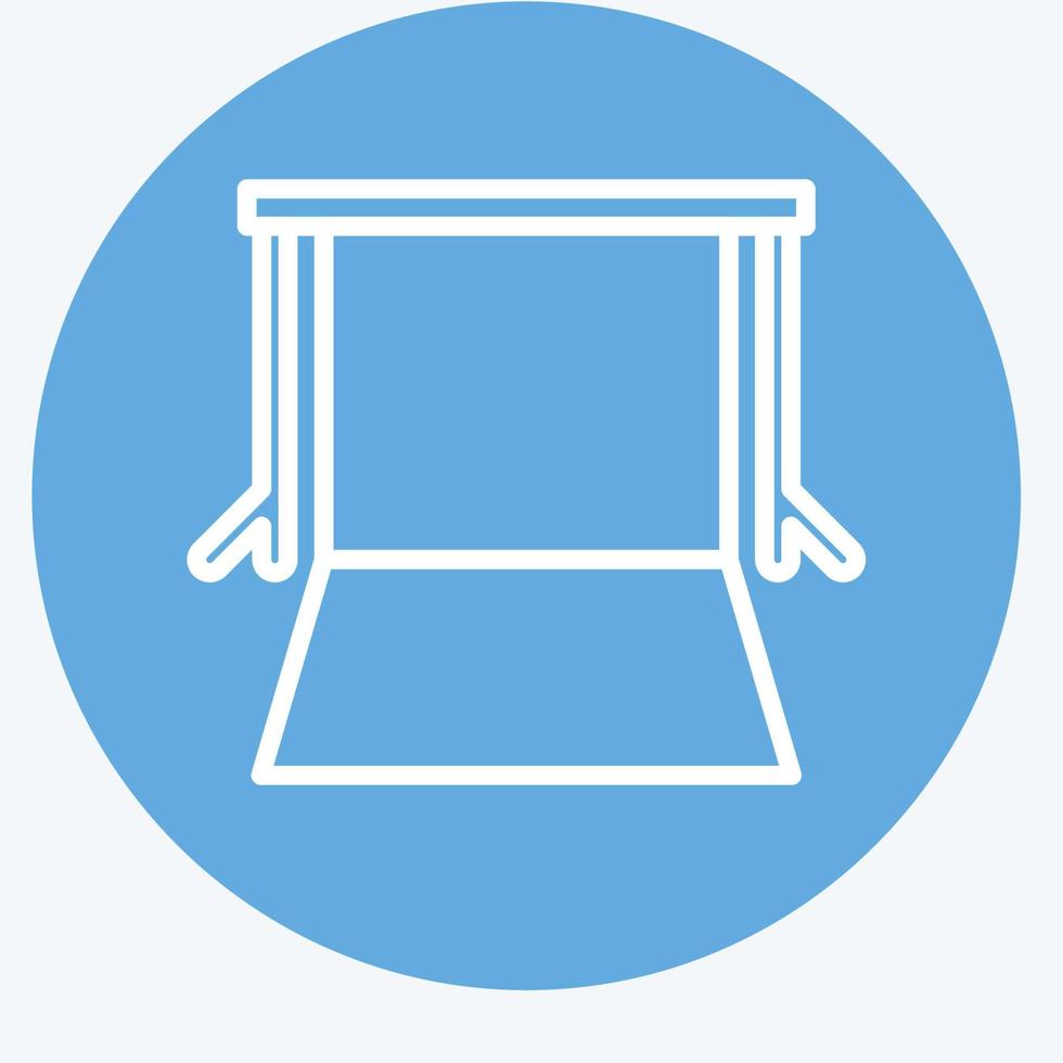 Icon Background Supports. related to Photography symbol. blue eyes style. simple design editable. simple illustration vector