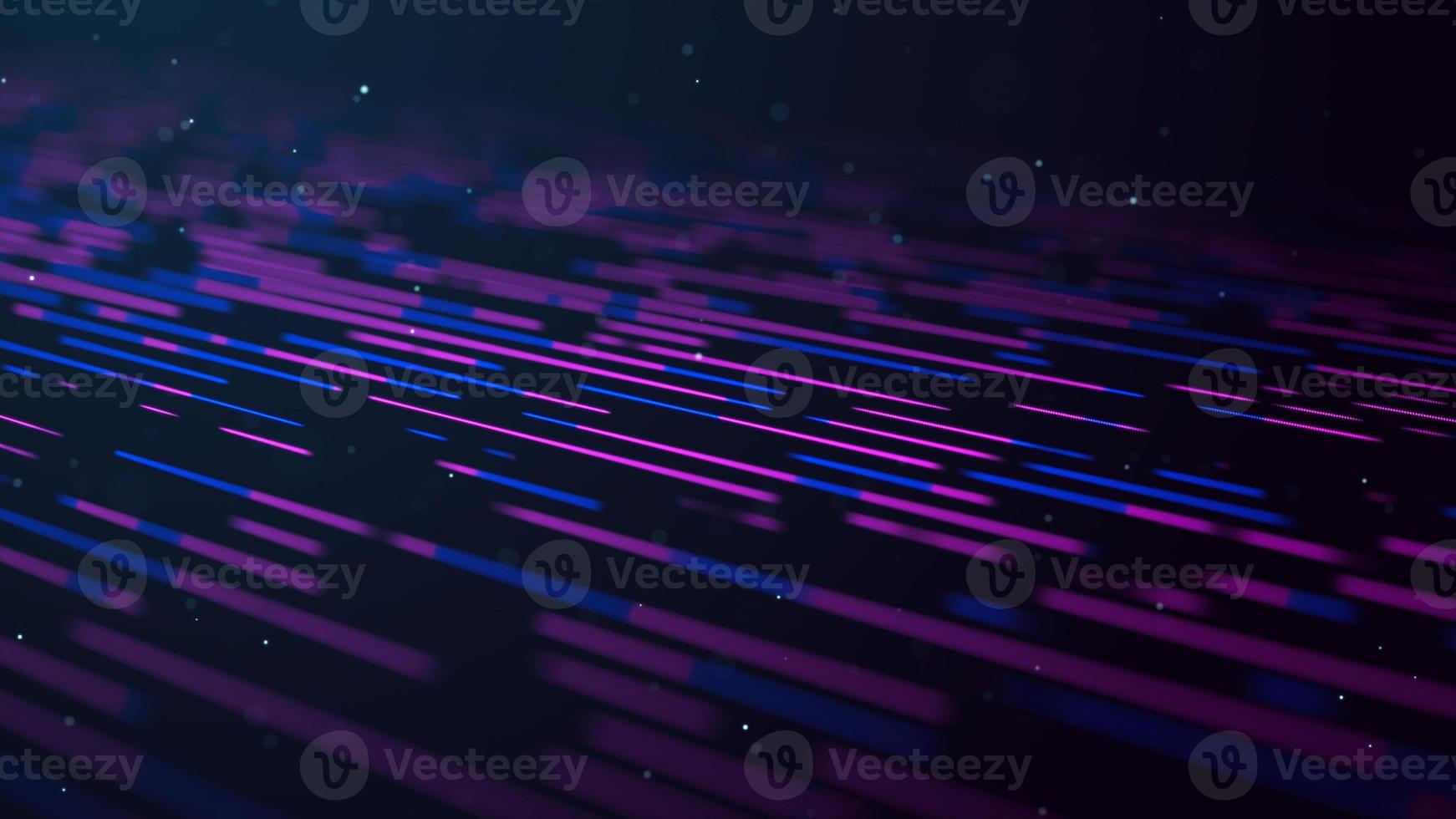 Abstract blue background of a particle stream. Digital technologies of fiber breaking. Illustration of a network connection. Big data flow. 3D rendering. photo