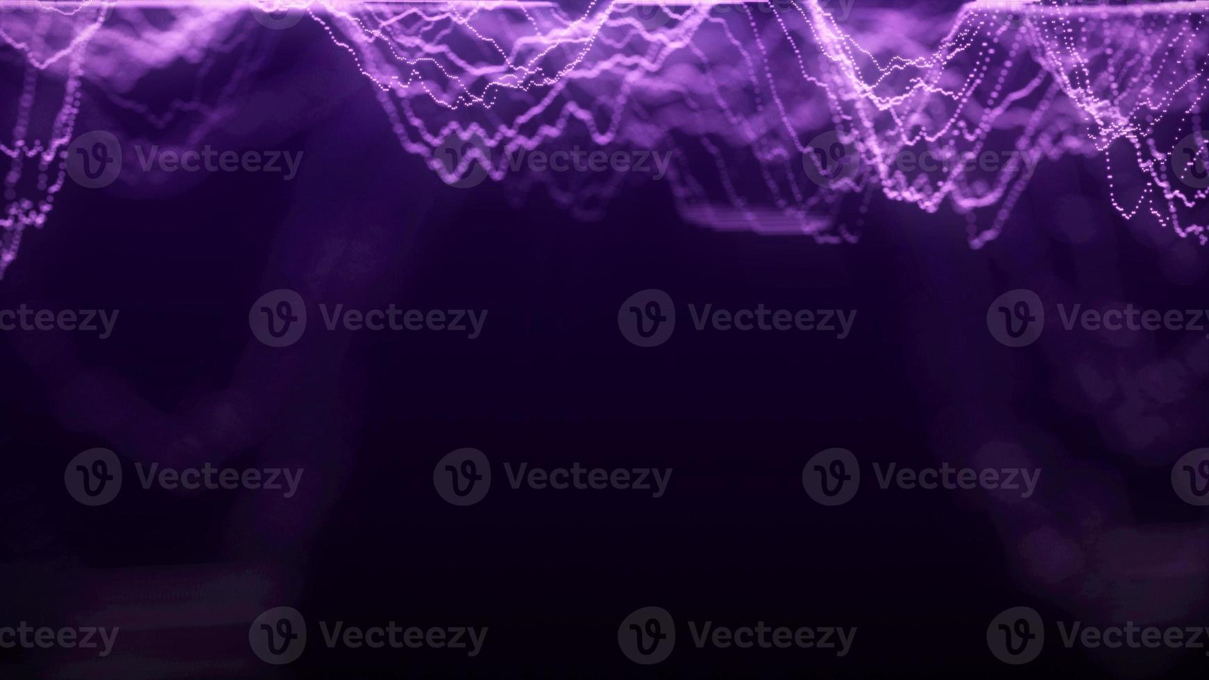 Abstract background with purple dynamic wave. Visualization of the data flow. An active musical wave in space. Visualization of big data. 3d rendering. photo