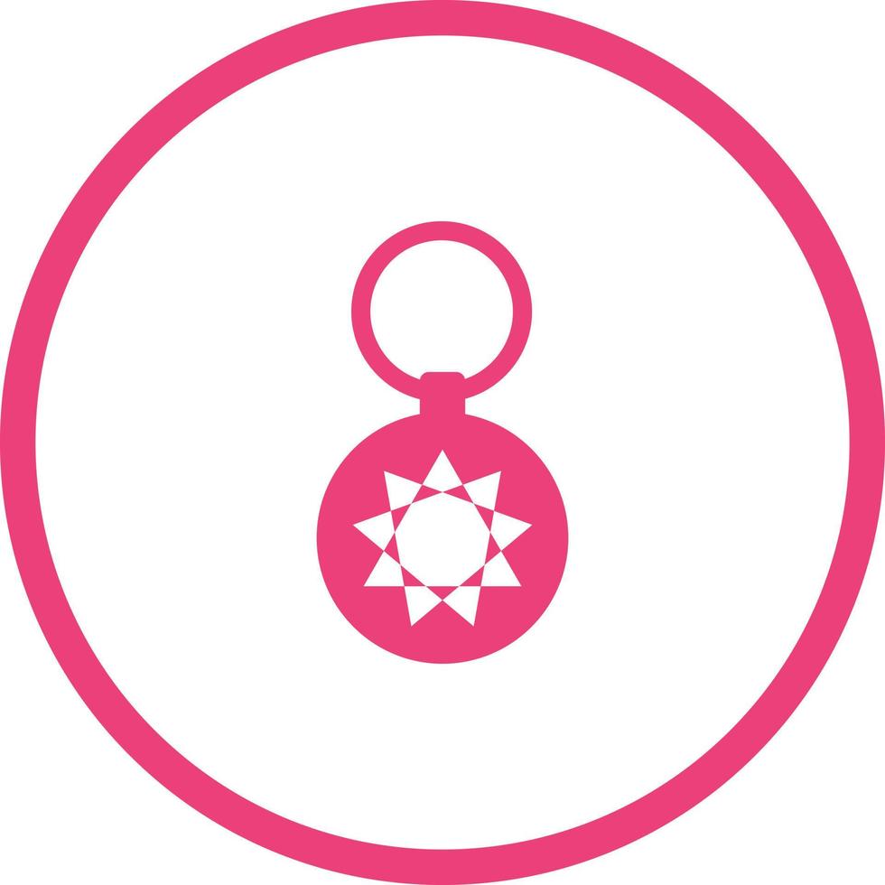 Unique Key Chain Vector Glyph Icon