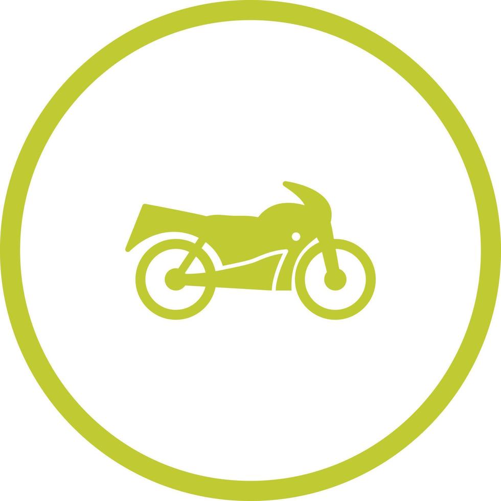 Unique Bike Vector Glyph Icon