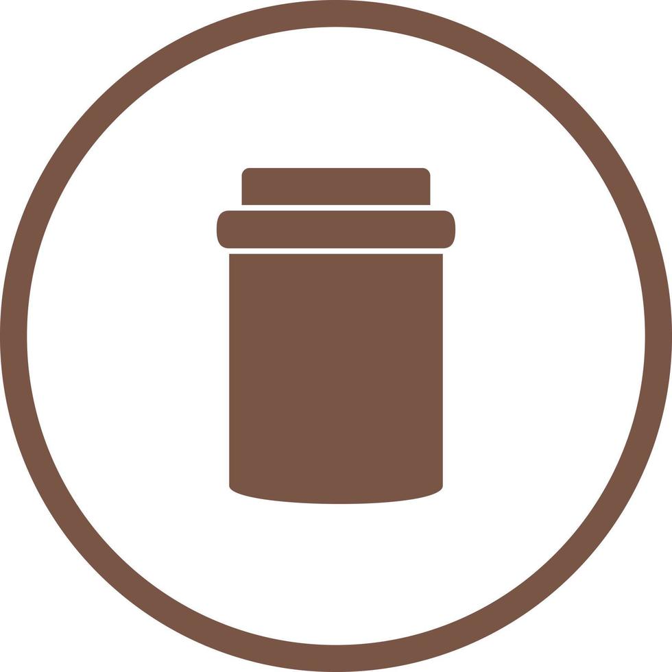 Unique Jam Bottle Vector Glyph Icon