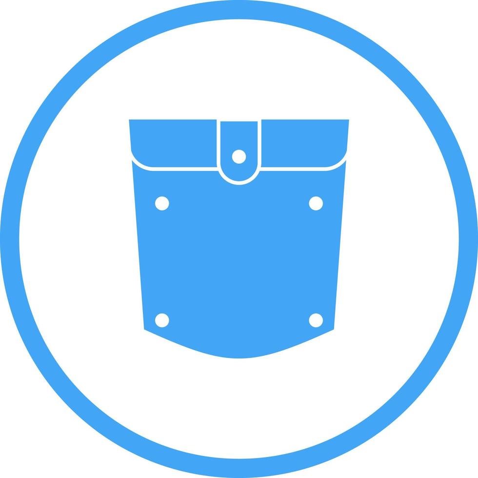Unique Pocket Square Vector Glyph Icon