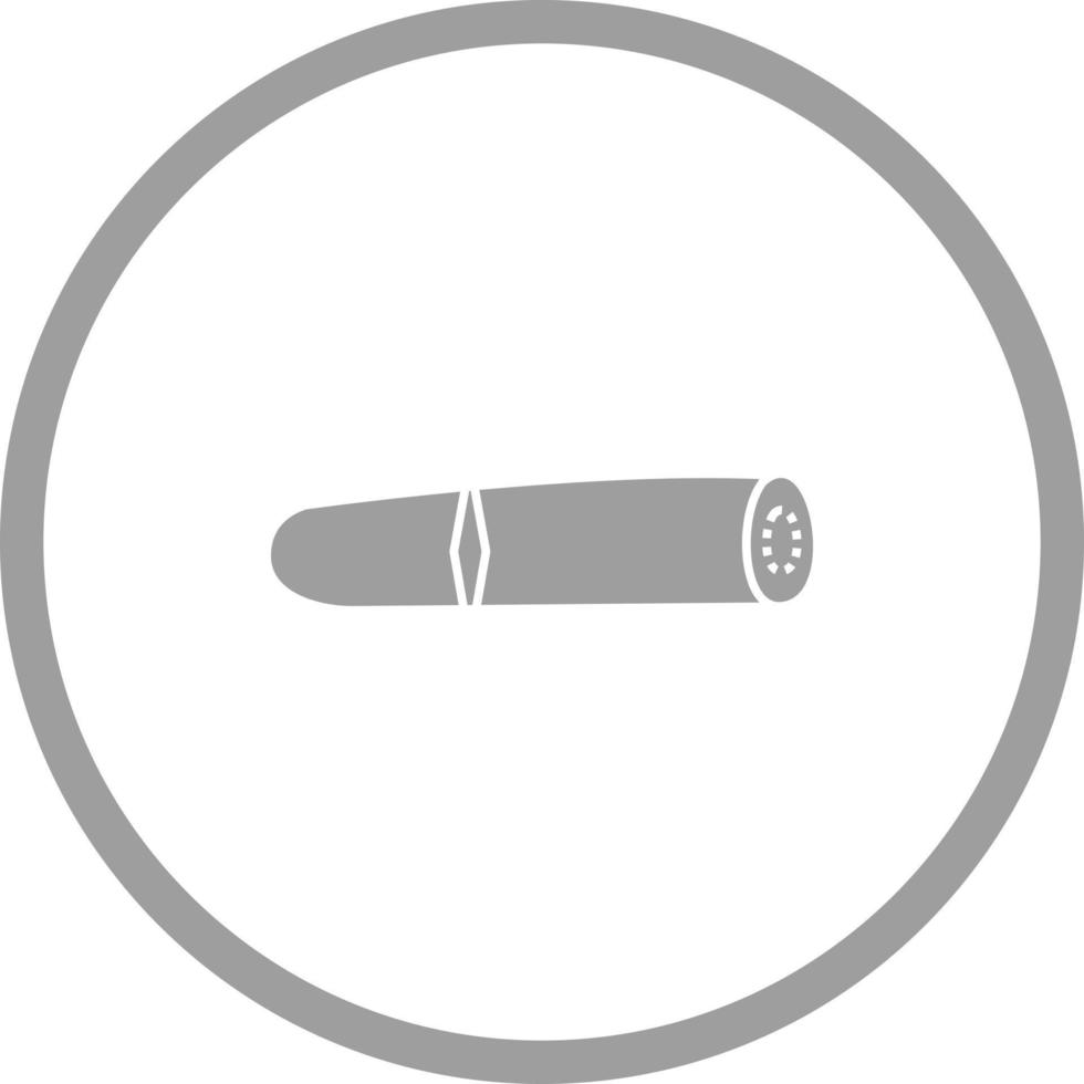 icono de glifo de vector de cigarro único