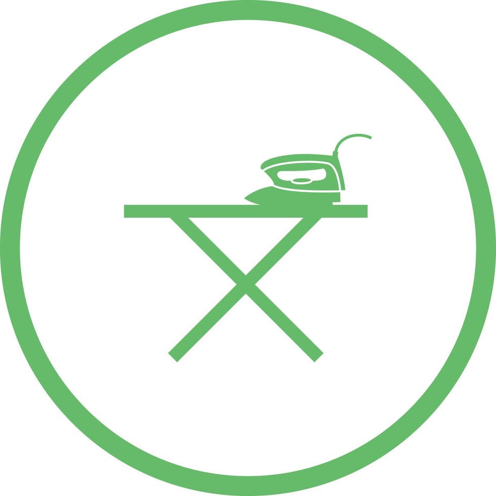 Unique Iron Stand Glyph Vector Icon