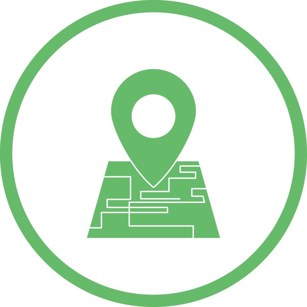 Beautiful Mark on maps Vector Glyph icon