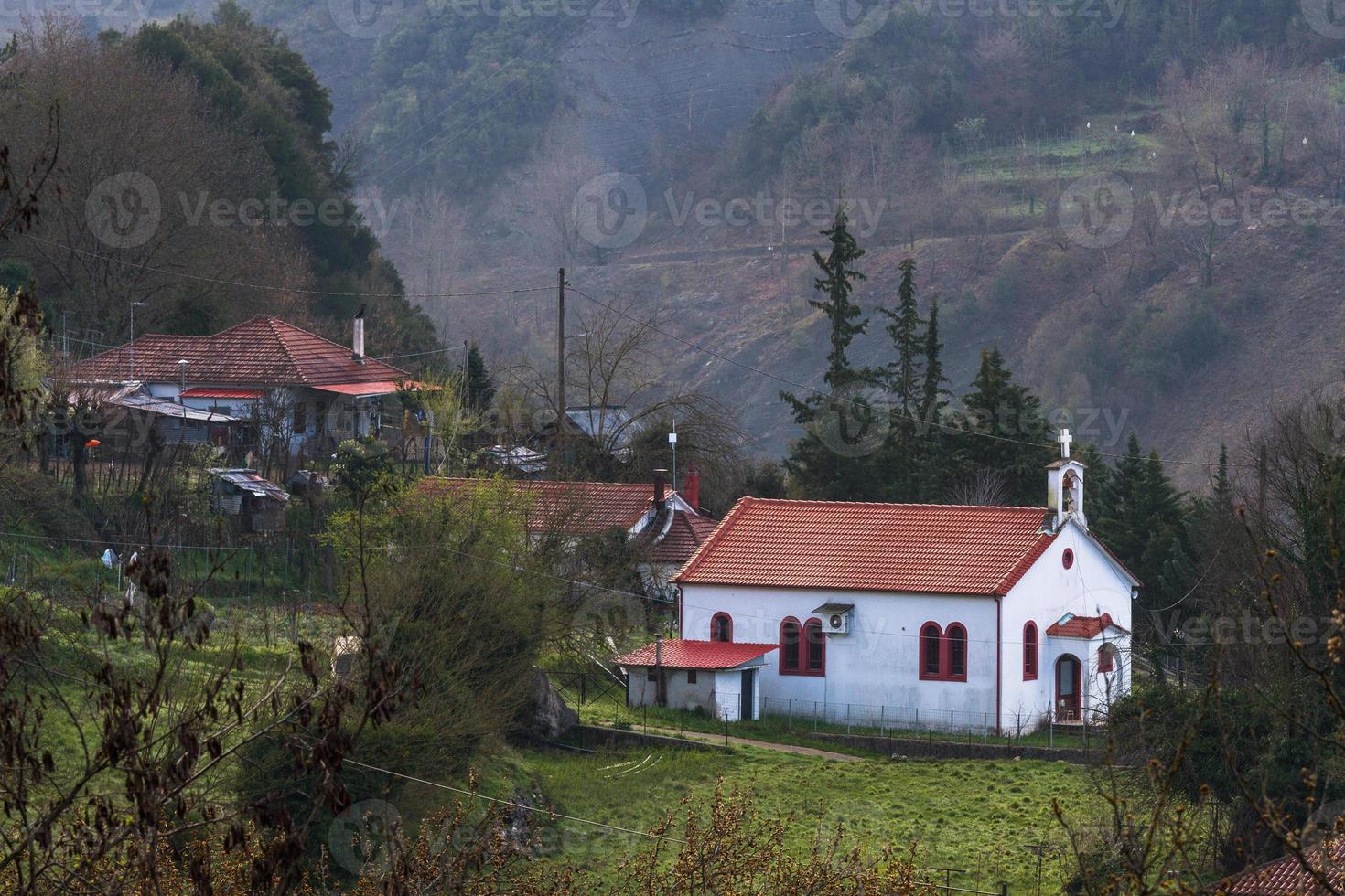 paisajes del parque natural tzoumerka foto