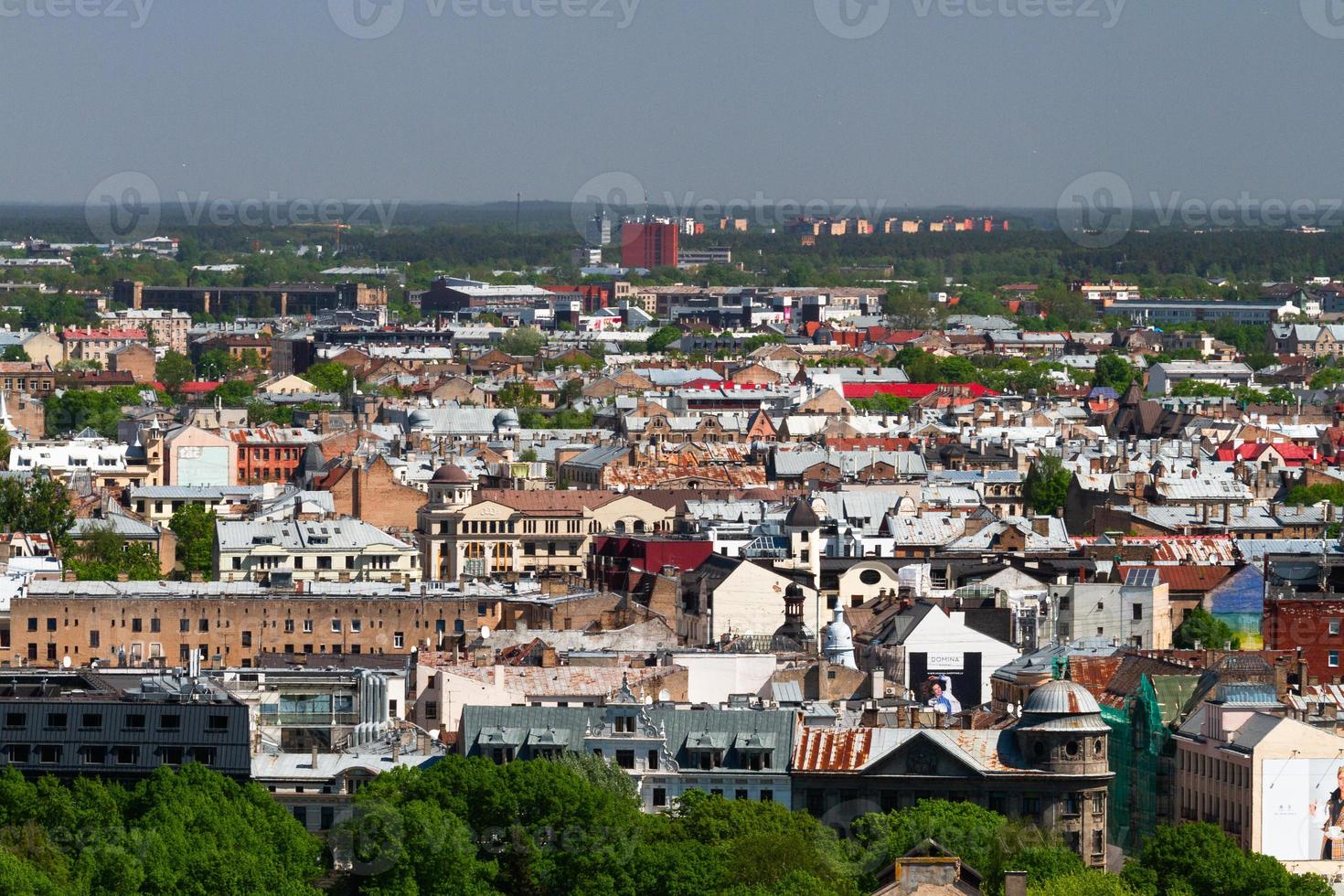 riga desde arriba en el verano foto