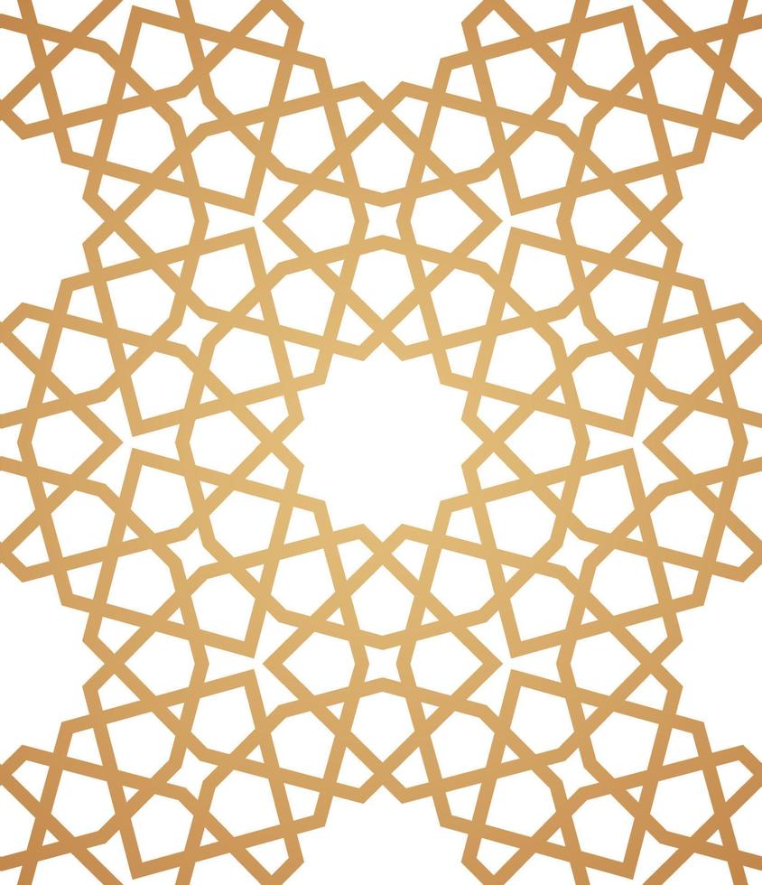 Traditional Islamic Pattern. Interior panels. vector