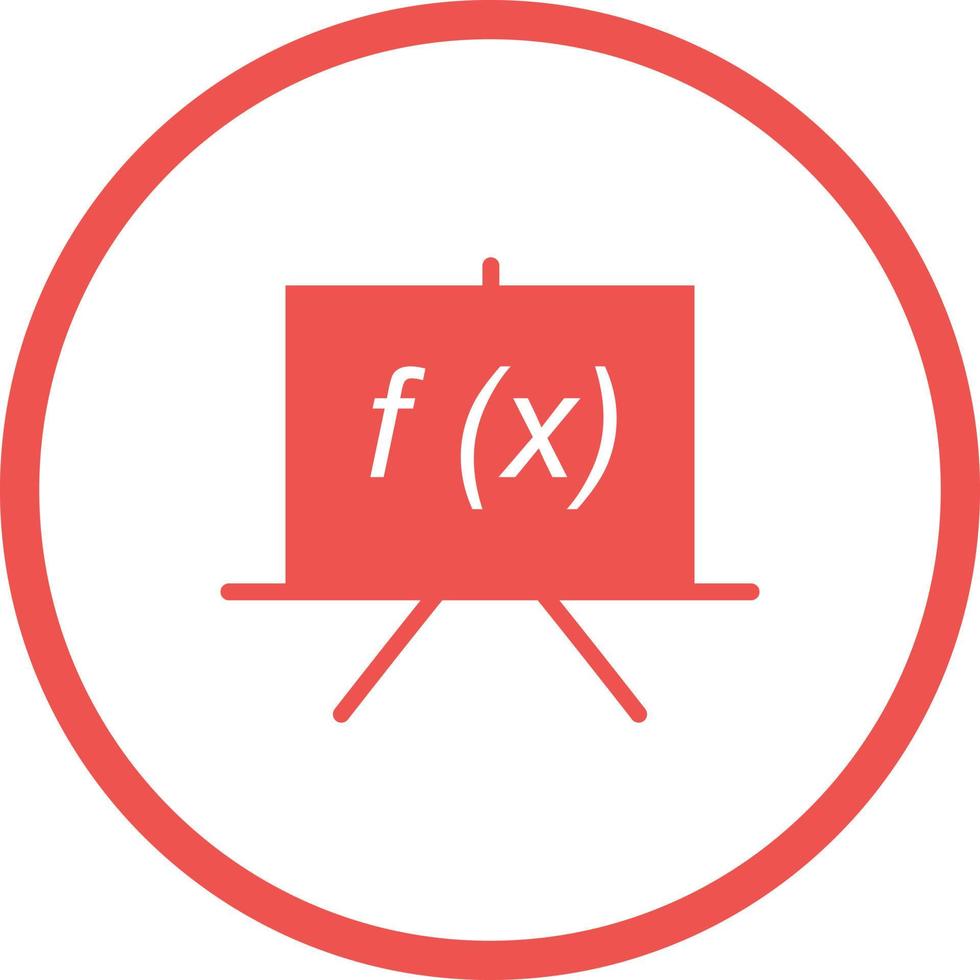 Beautiful Formula Vector Glyph icon