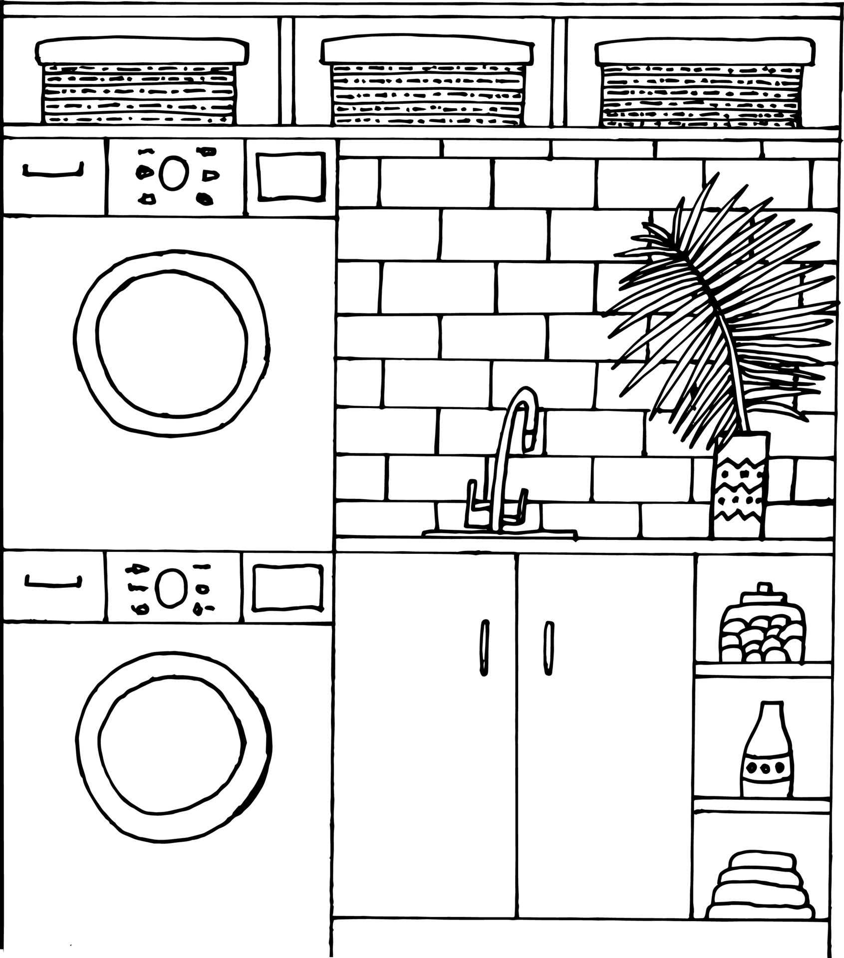 10 Printable Laundry Room Coloring Pages to Spruce Up Your Laundry Chores