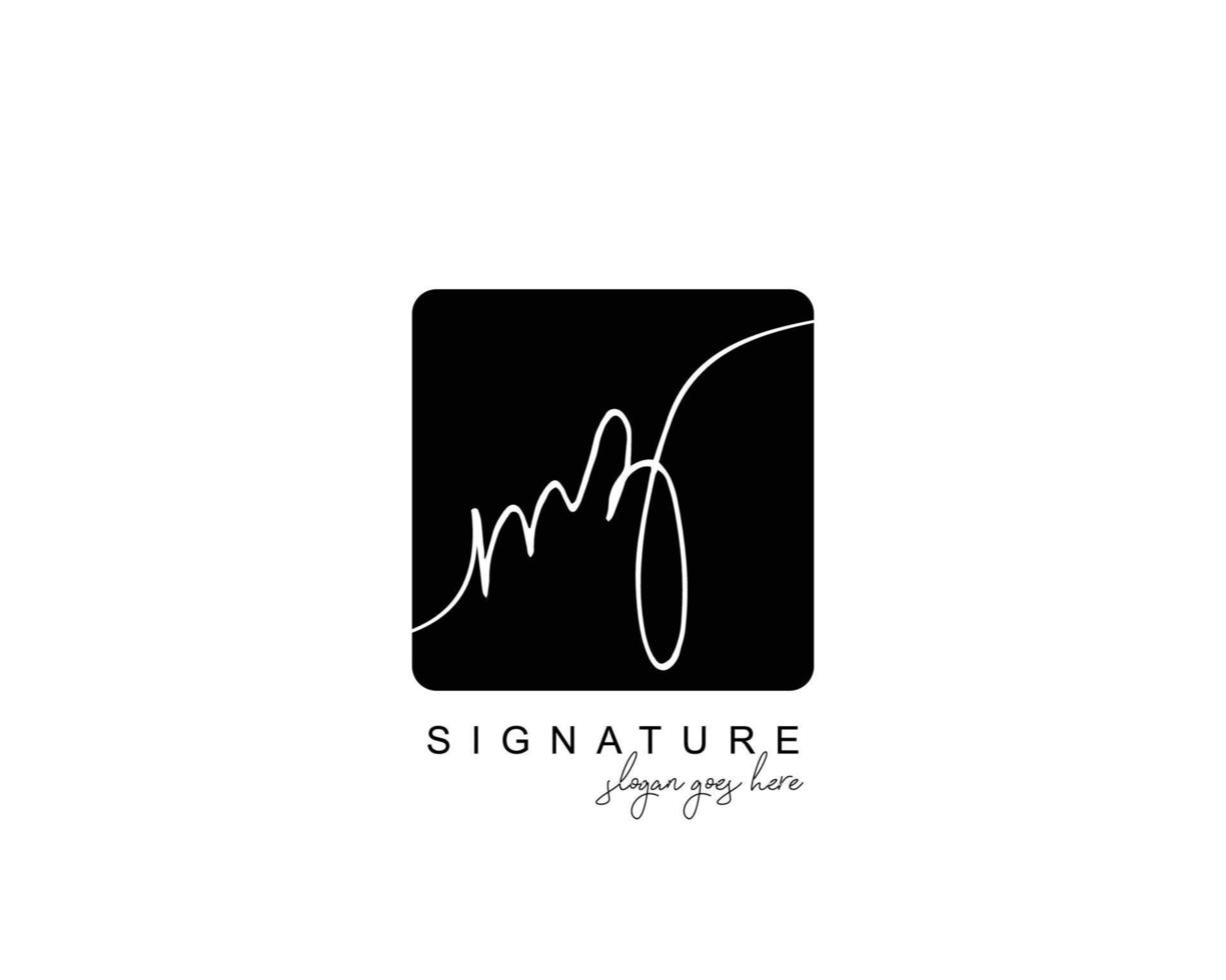 Initial MZ beauty monogram and elegant logo design, handwriting logo of initial signature, wedding, fashion, floral and botanical with creative template. vector