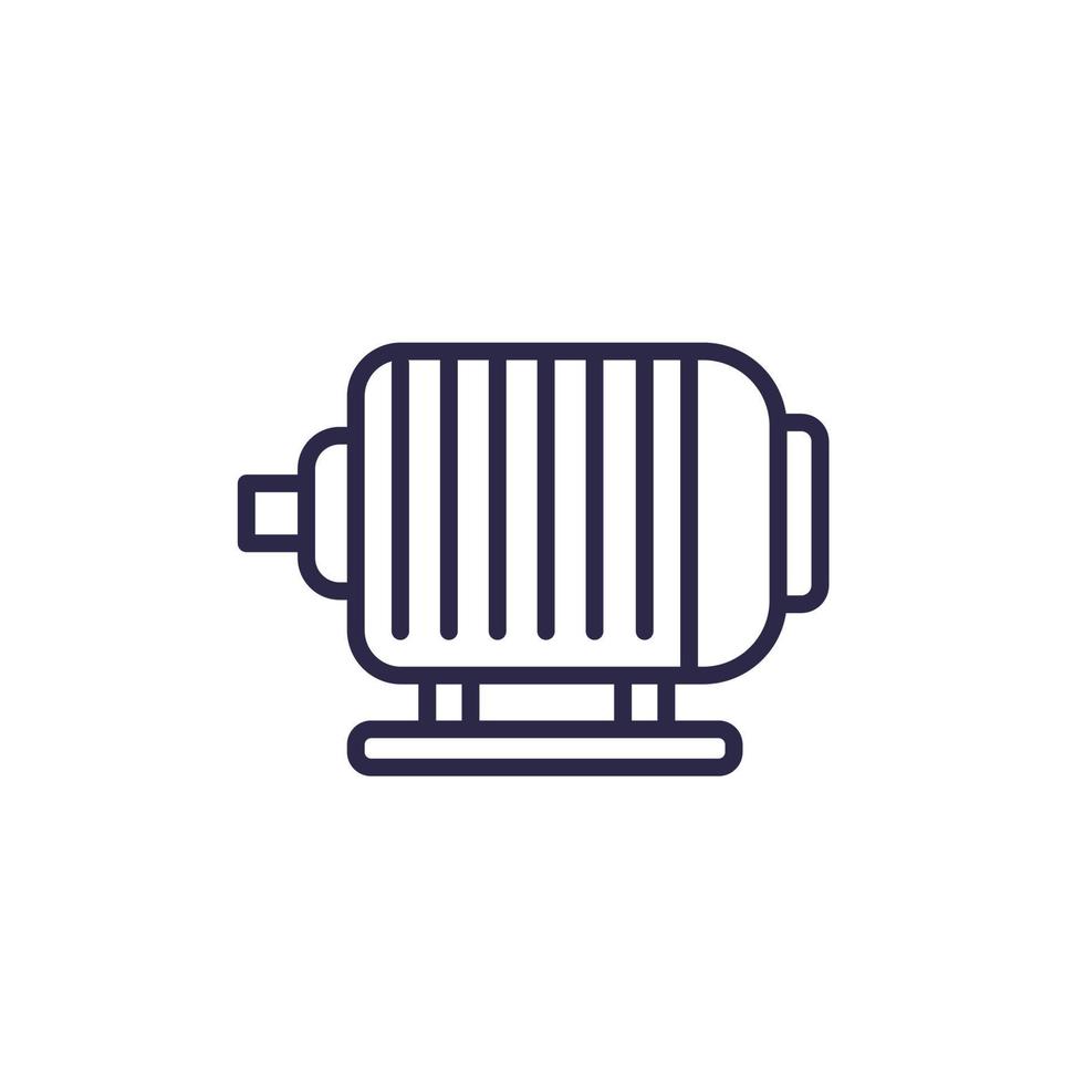 water pump for pool line icon vector