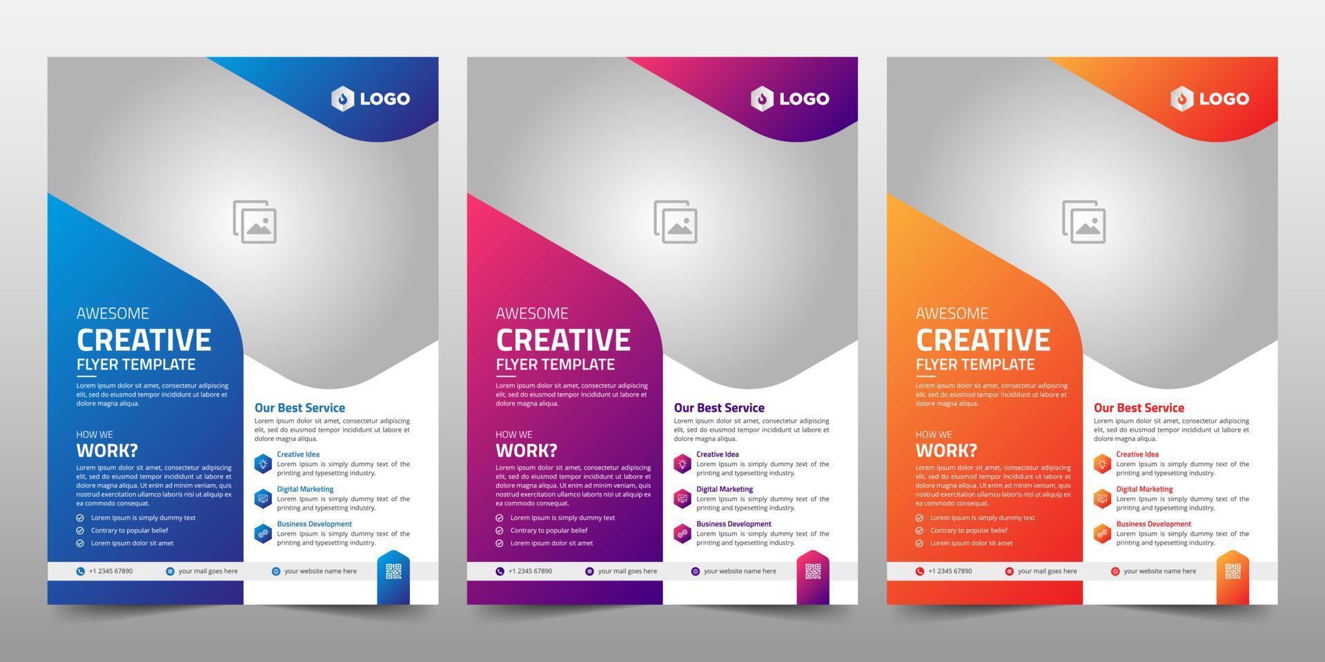 Creative Corporate Business Flyer Poster Brochure Template vector