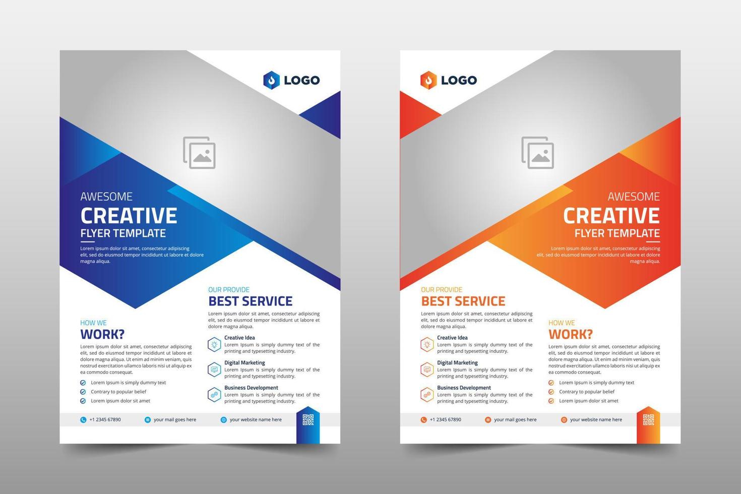 Creative Corporate Business Flyer Poster Brochure Template vector