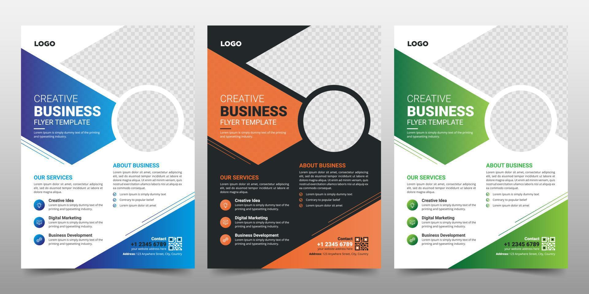 Creative Corporate Business Flyer Poster Brochure Template vector