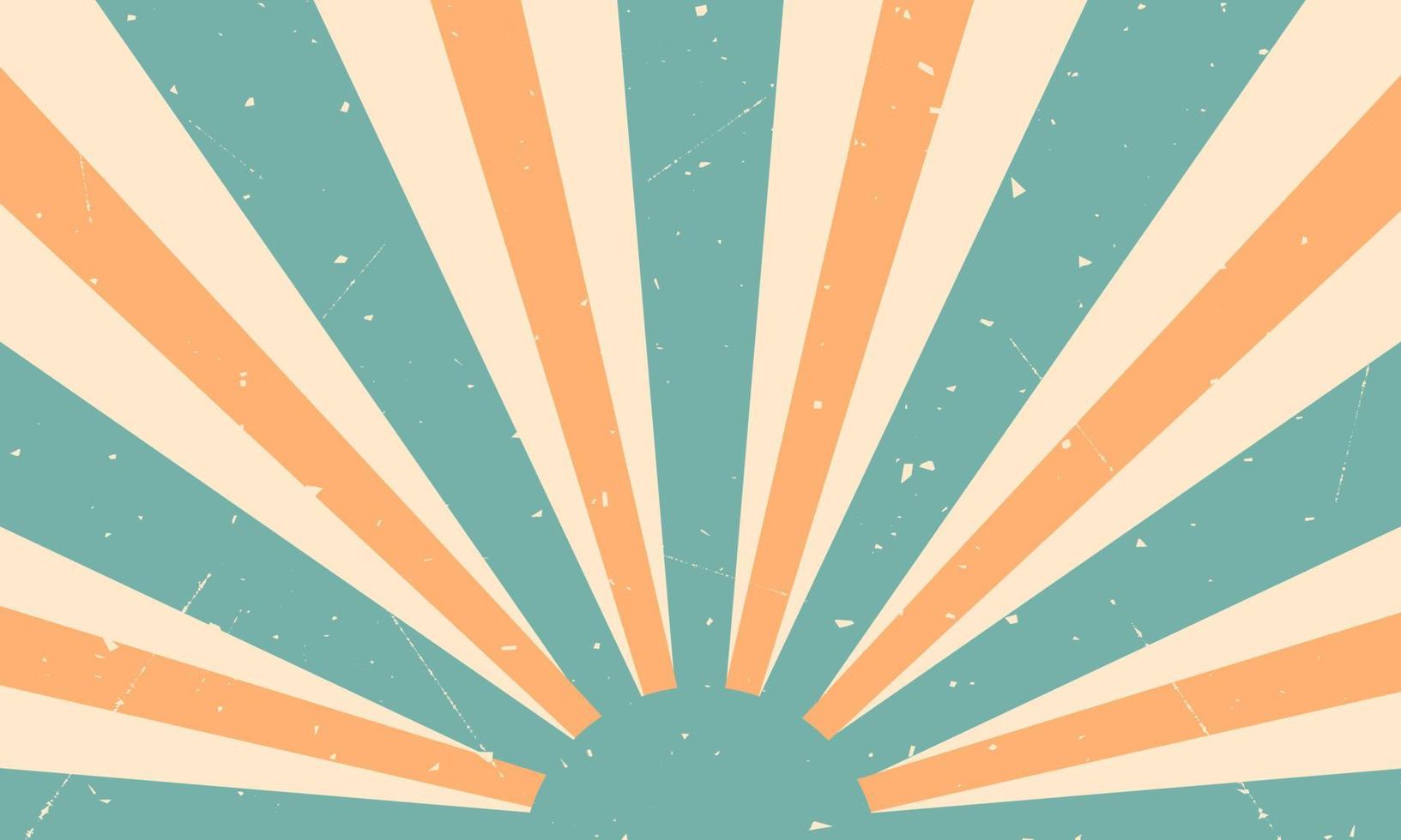 Orange and blue vintage background with lines vector