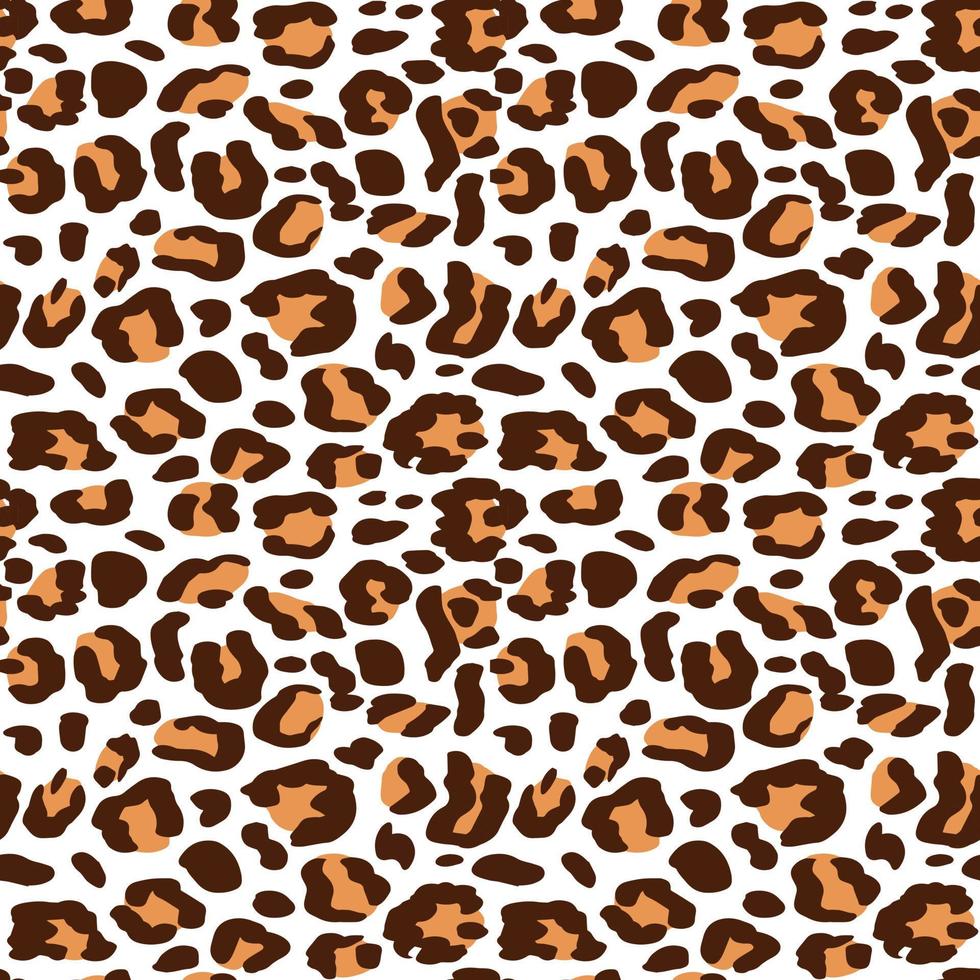 vector de estampado de leopardo sin costuras. fondo de moda para tela, papel, ropa. patrón de animales