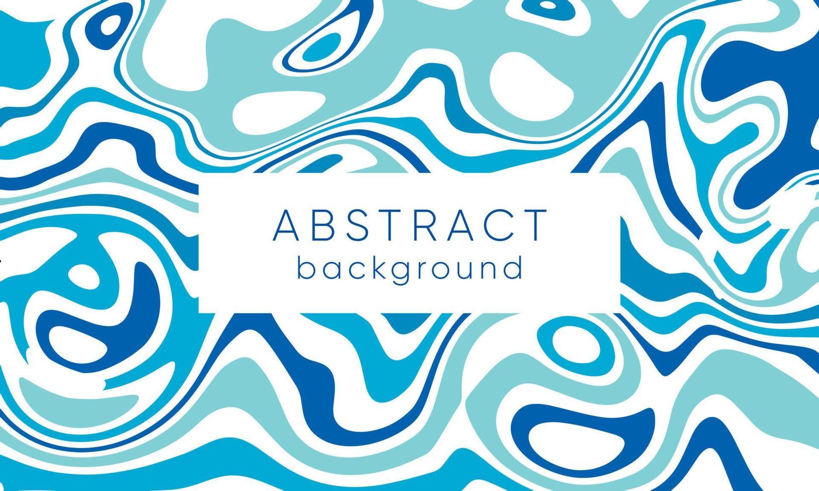 Colorful blue template banner. Design with liquid shape. vector