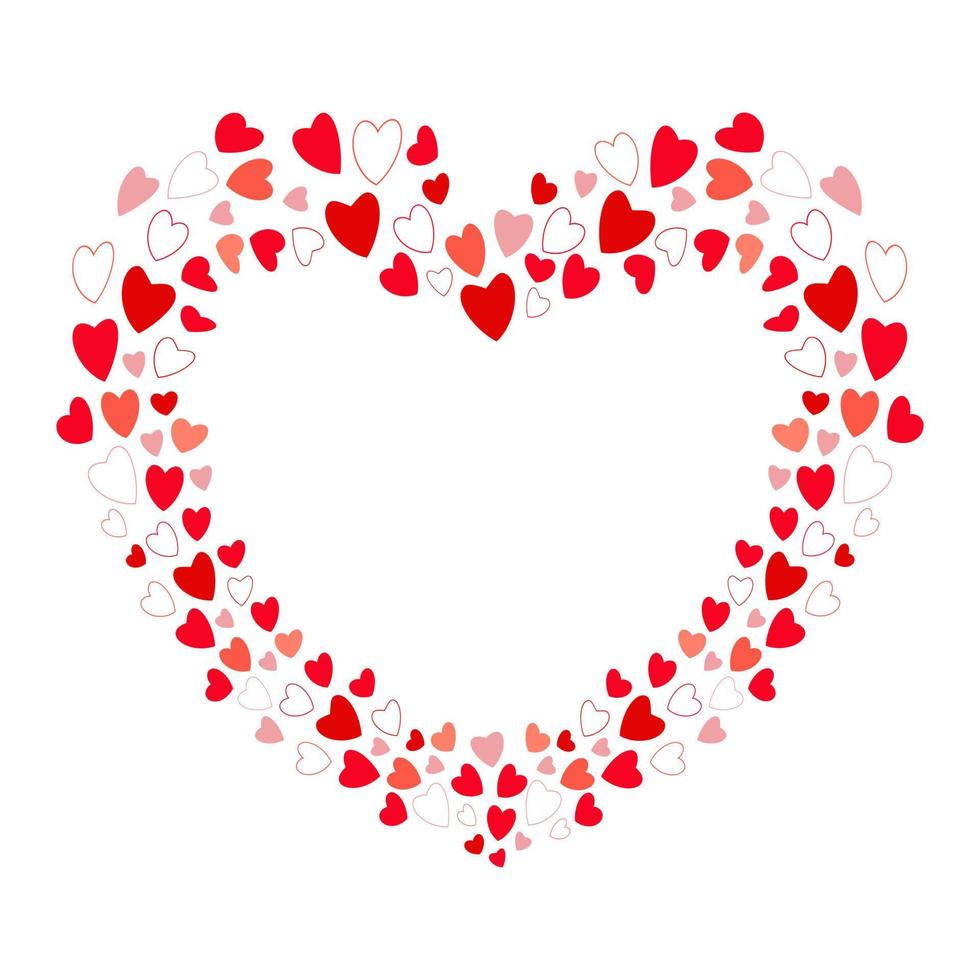 Happy Valentine s Day heart. Valentine Day Greeting Card . vector