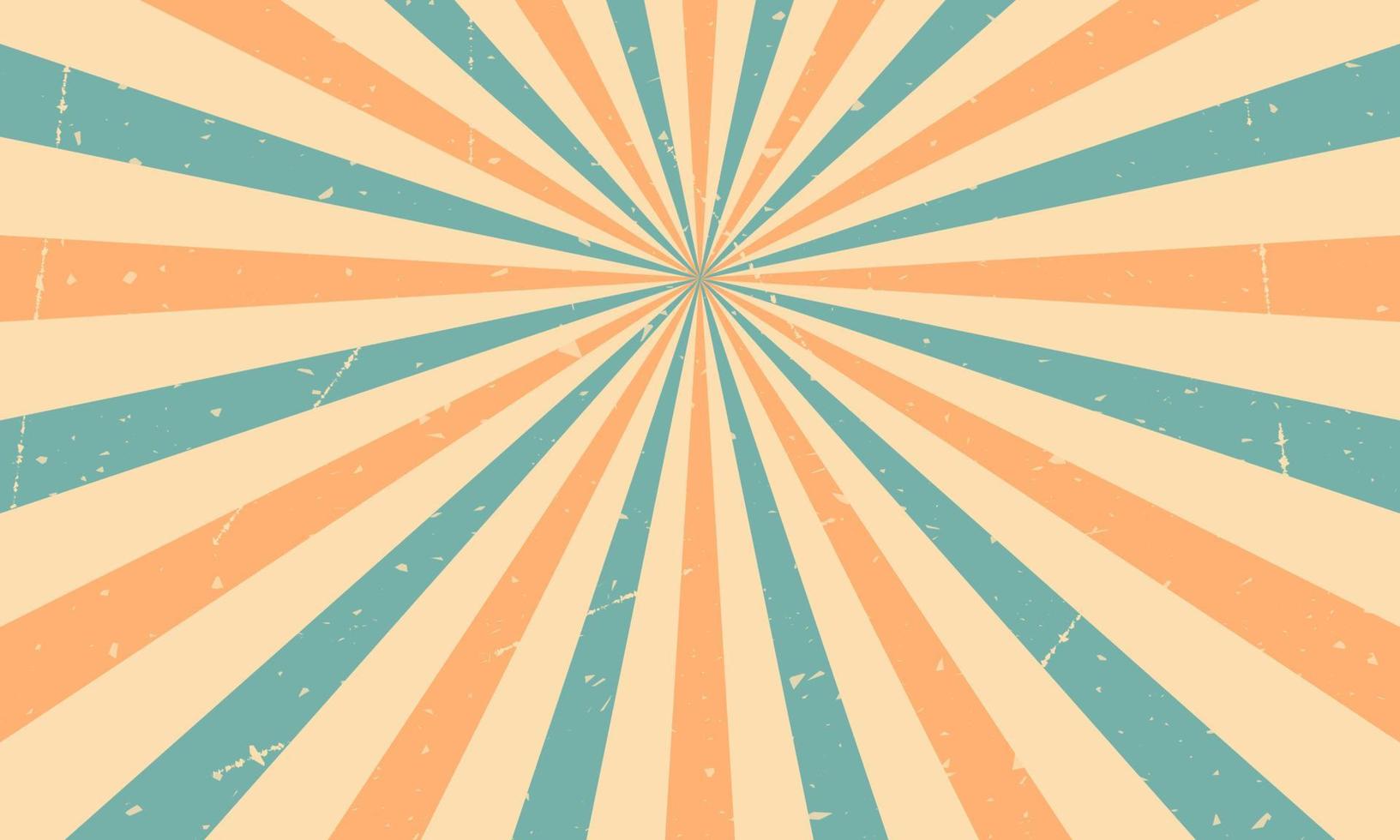Orange and blue vintage background with lines vector