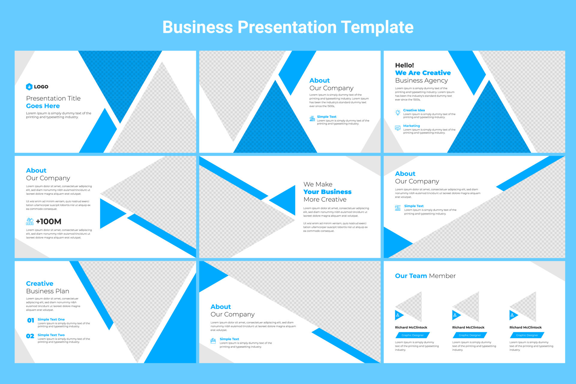 Creative business PowerPoint presentation slides template design. Use for  modern keynote presentation background, brochure design, website slider,  landing page, annual report, company profile 17112673 Vector Art at Vecteezy