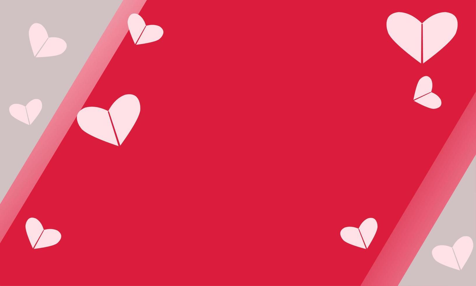 Valentine's Day background.happy valentine's day background design with romantic heart shape elements.for Greeting cards, banners, posters etc vector