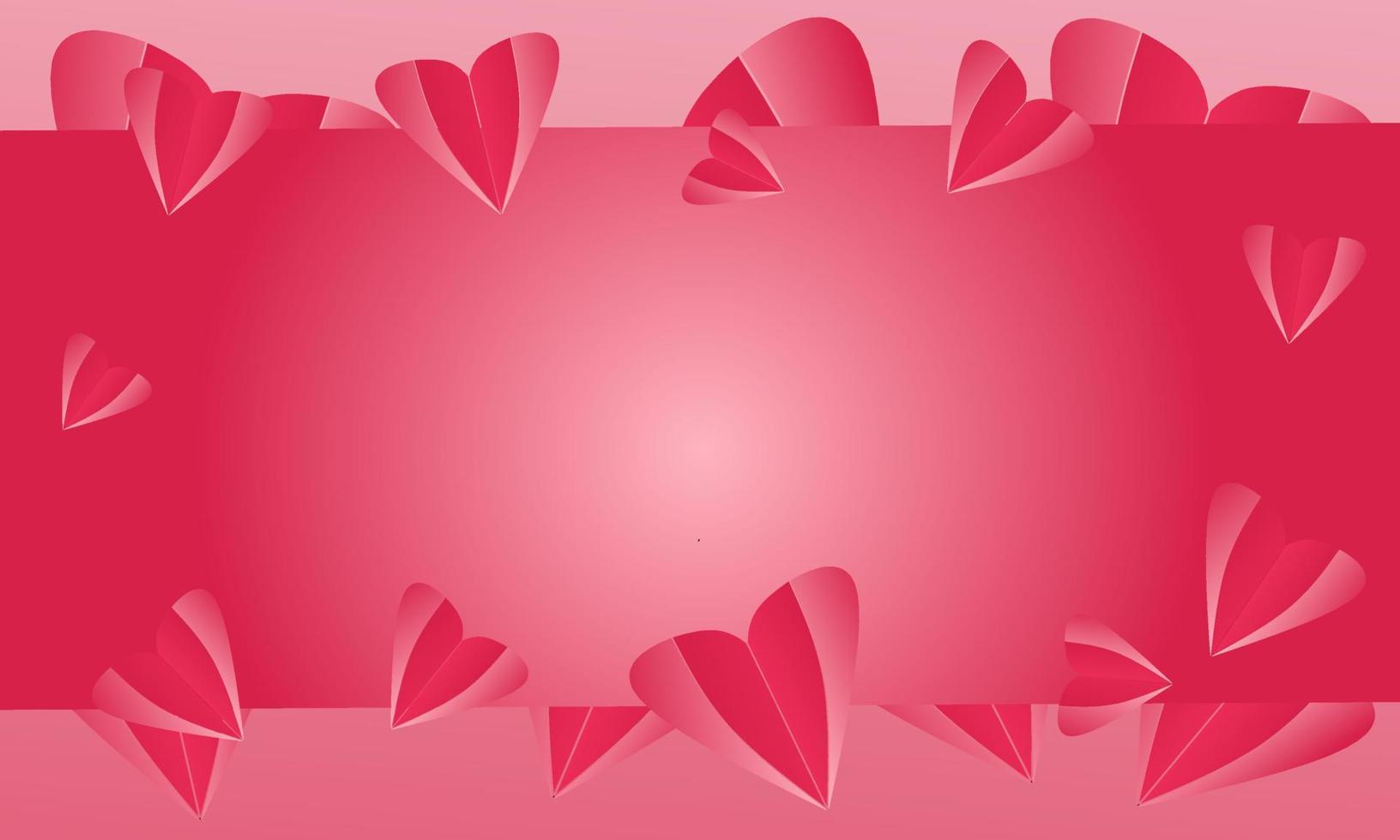 fondo del día de san valentín. feliz diseño de fondo del día de san valentín con elementos románticos en forma de corazón. para tarjetas de felicitación, pancartas, carteles, etc. vector