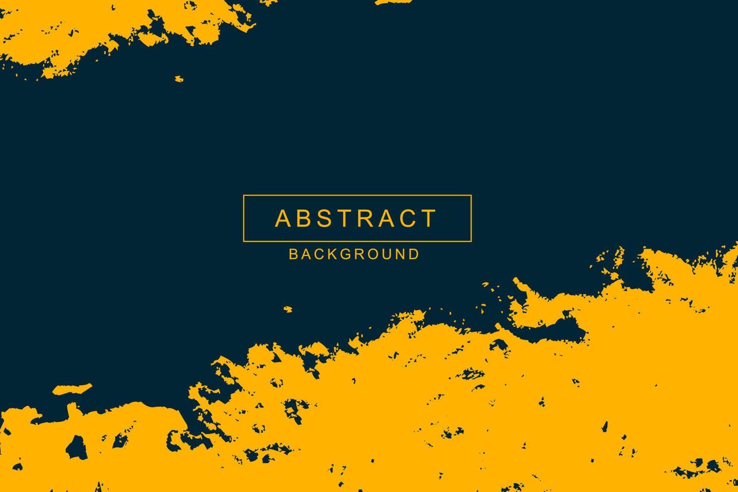 Abstract yellow grunge on a dark background. vector