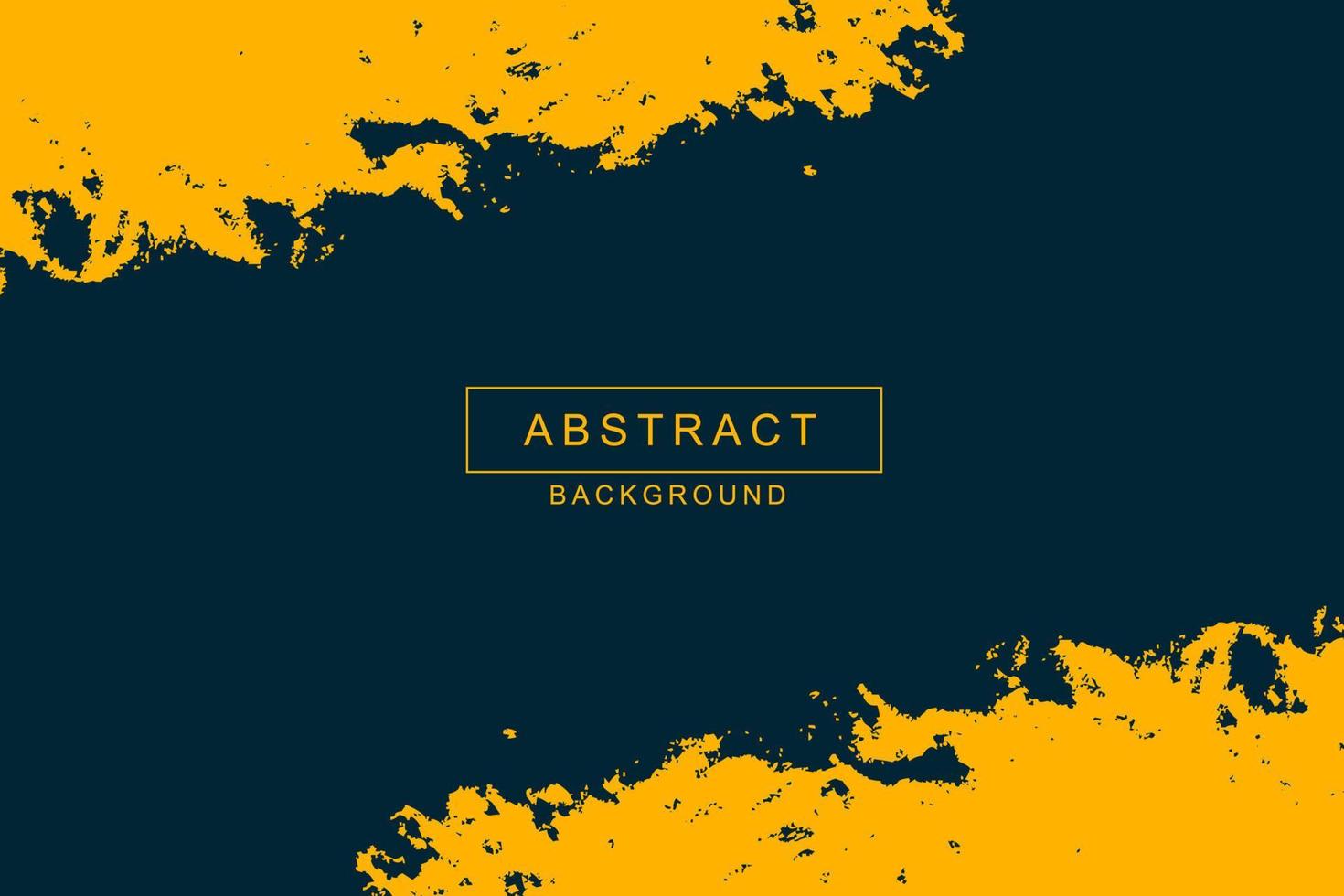 Vector black and yellow abstract brush background